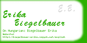 erika biegelbauer business card